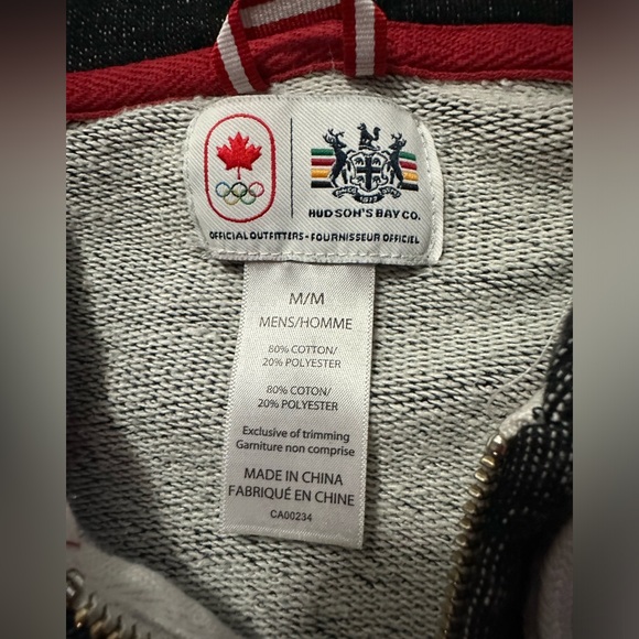 London 2012 Olympic Team Canada HBC full zip hoodie. Size M - Picture 3 of 7